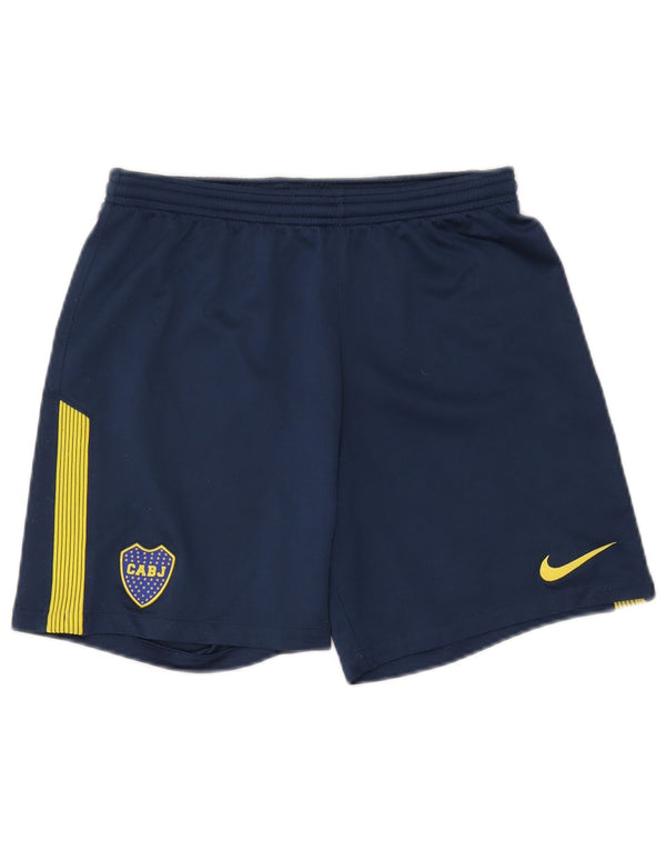 Nike Mens Boca Juniors Sport Shorts Medium Navy Blue Colourblock Polyester