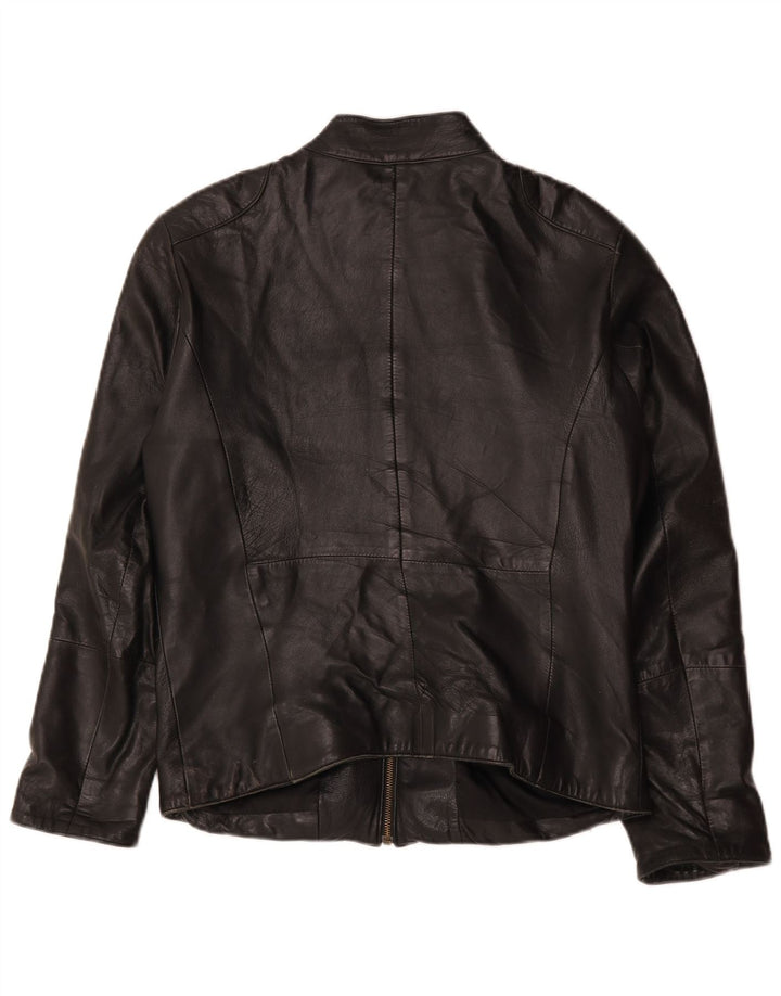 Vintage Womens Motorstyle Jacket EU 42 Large Black Colourblock