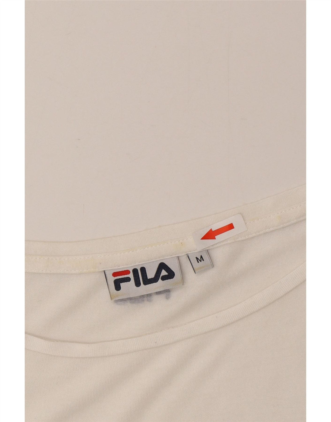 Fila Womens Oversized T-Shirt Top UK 14 Medium White Striped
