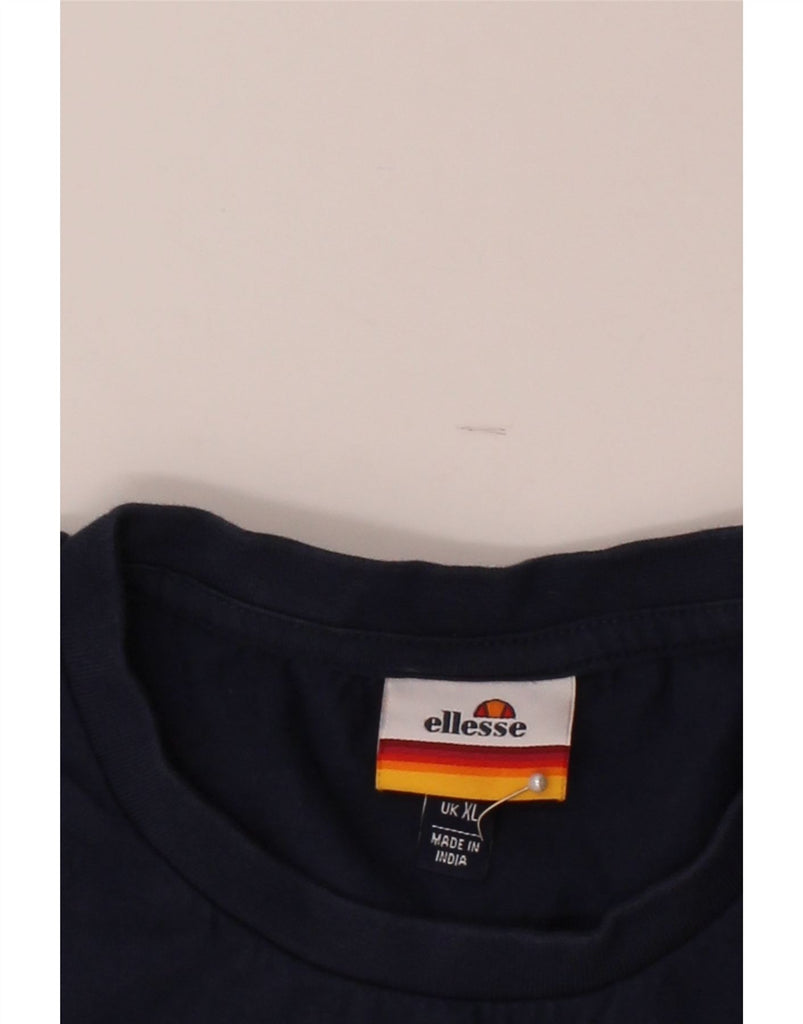 ELLESSE Mens Graphic T-Shirt Top XL Multicoloured Colourblock Cotton Vintage Ellesse and Second-Hand Ellesse from Messina Hembry 
