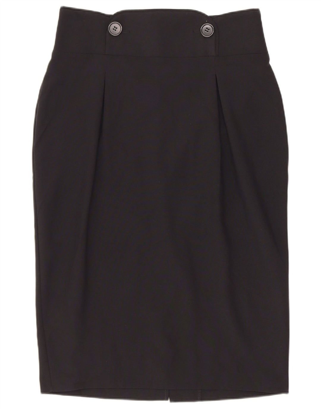 Marks & Spencer Womens Pencil Skirt UK 10 Small W26 Black Polyester