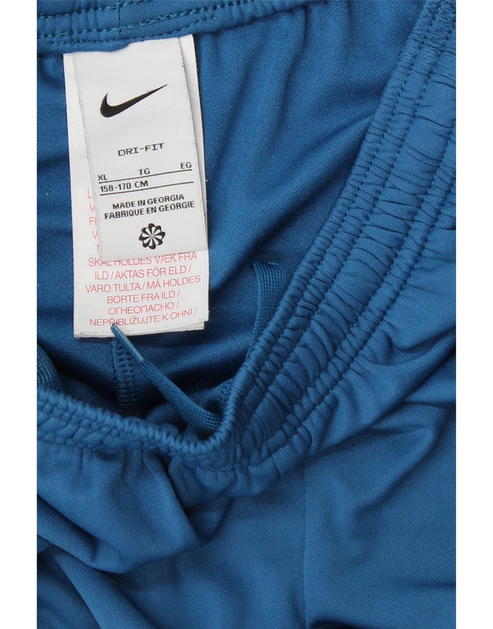 Nike Boys Dri Fit Full Tracksuit 12-13 Years Large Blue Colourblock