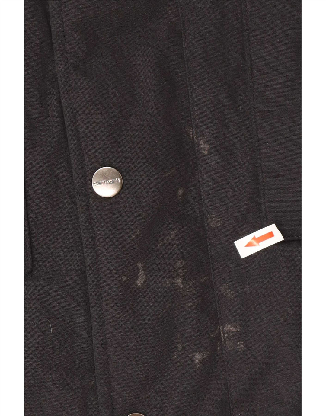 Carhartt Mens Tropper Hooded Parka Jacket UK 34 XS Black Polyester