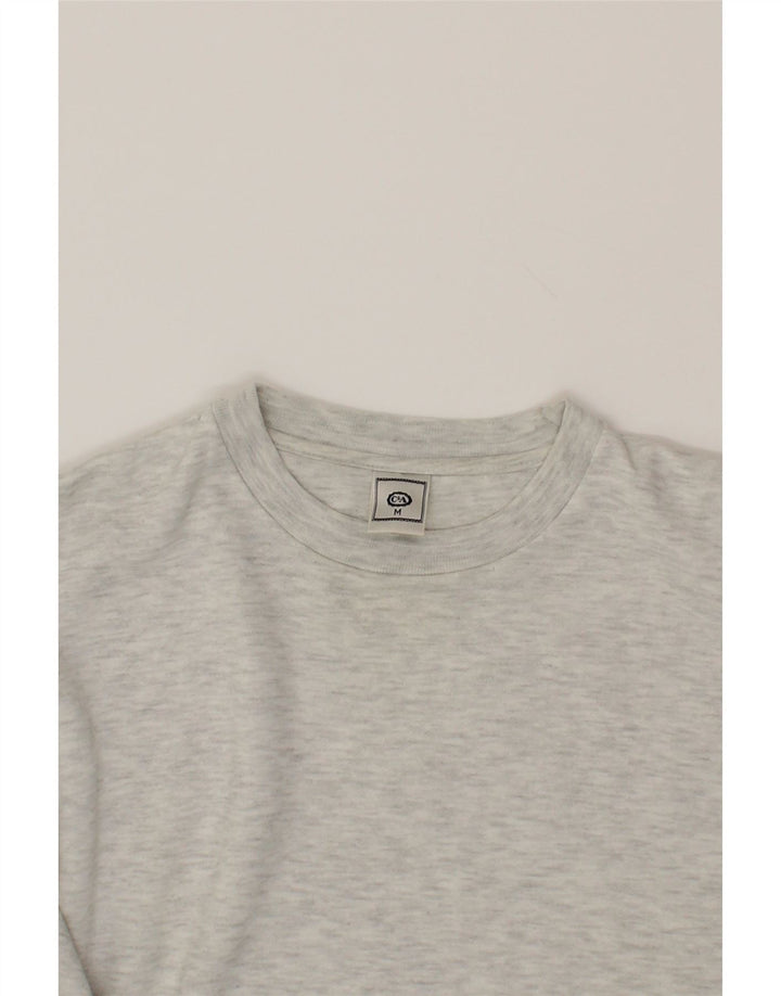 C&A Mens Sweatshirt Jumper Medium Grey Flecked Cotton Vintage C&A and Second-Hand C&A from Messina Hembry 