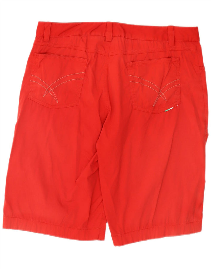 CHERVO Mens Casual Shorts IT 50 Large W34 Red Polyamide