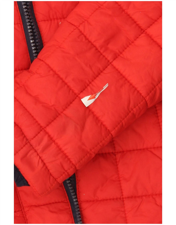 Superdry Womens Padded Jacket UK 14 Large Red Nylon