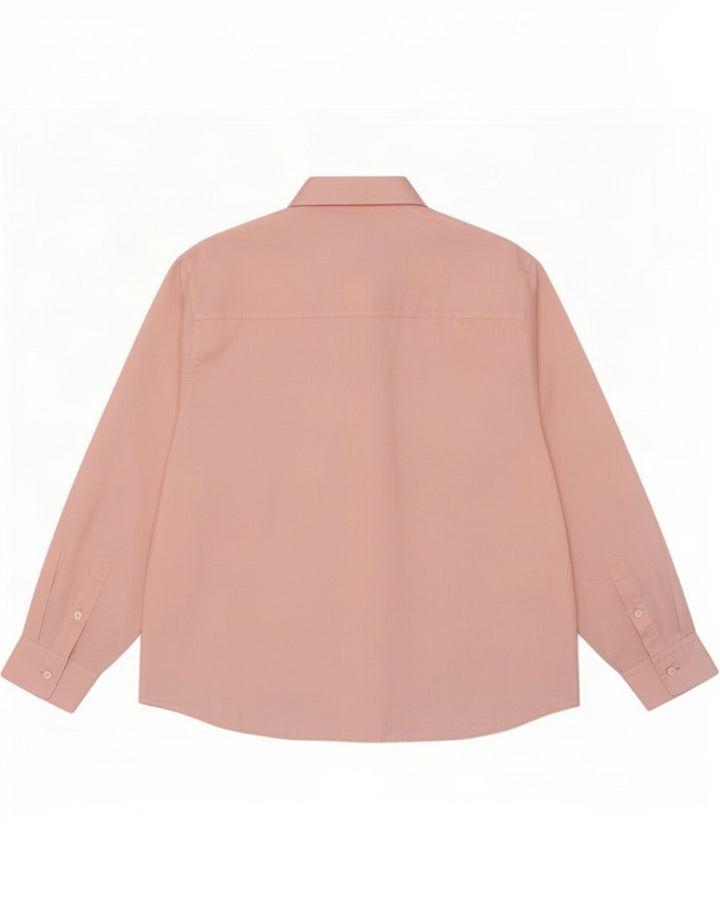 Vintage Womens Shirt UK 12 Medium Pink Polyester