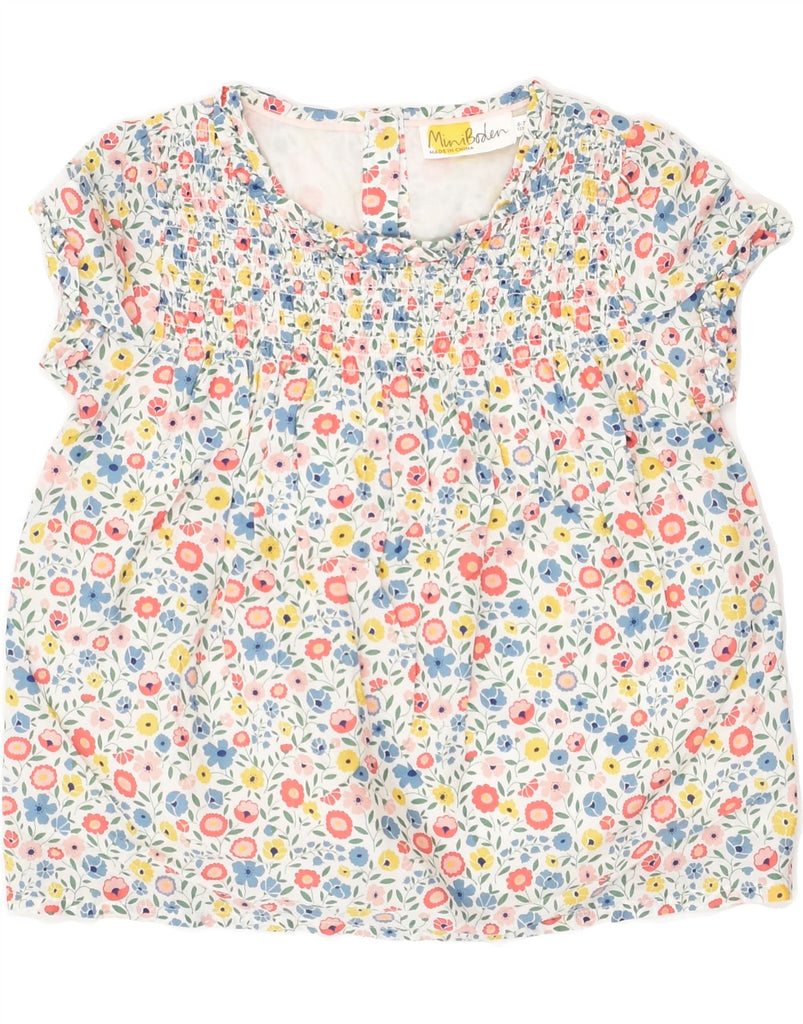 BODEN Girls Blouse Top 6-7 Years Multicoloured Floral Cotton | Vintage Boden | Thrift | Second-Hand Boden | Used Clothing | Messina Hembry 