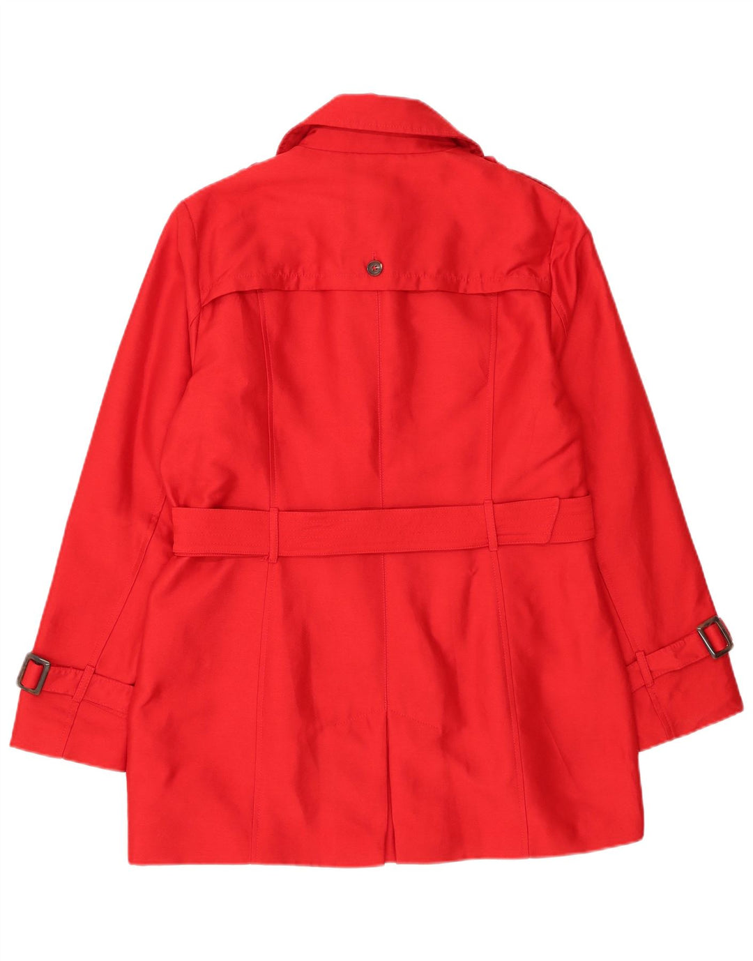 Laura Ashley Womens Trench Coat UK 14 Medium Red Polyester