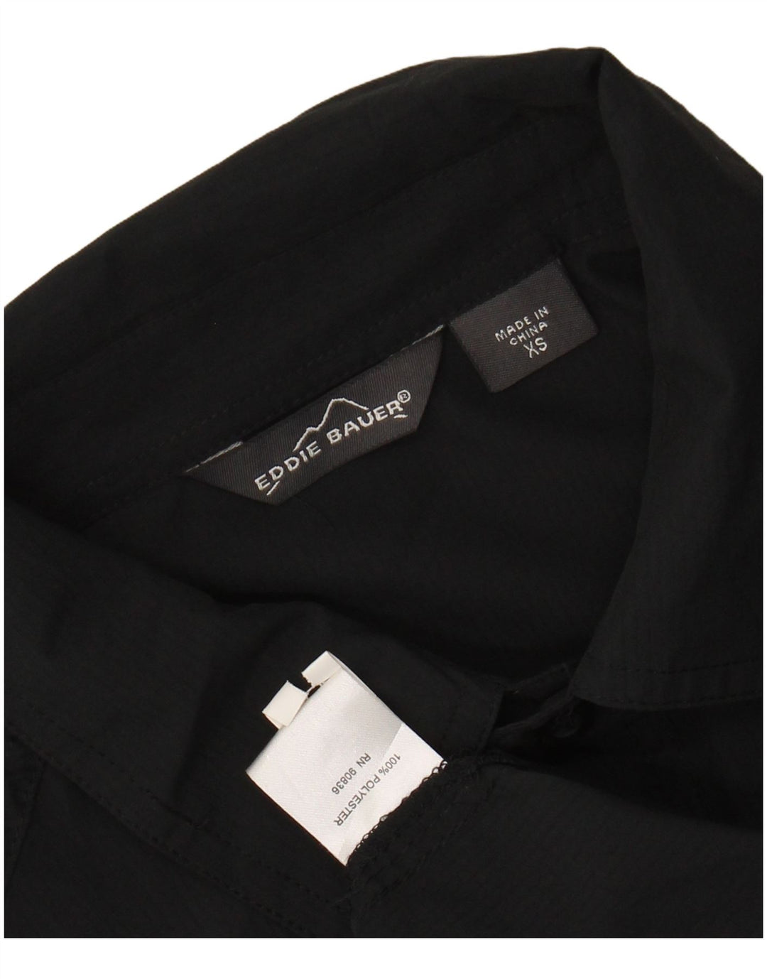 Eddie Bauer Mens Graphic Shirt XS Black Polyester
