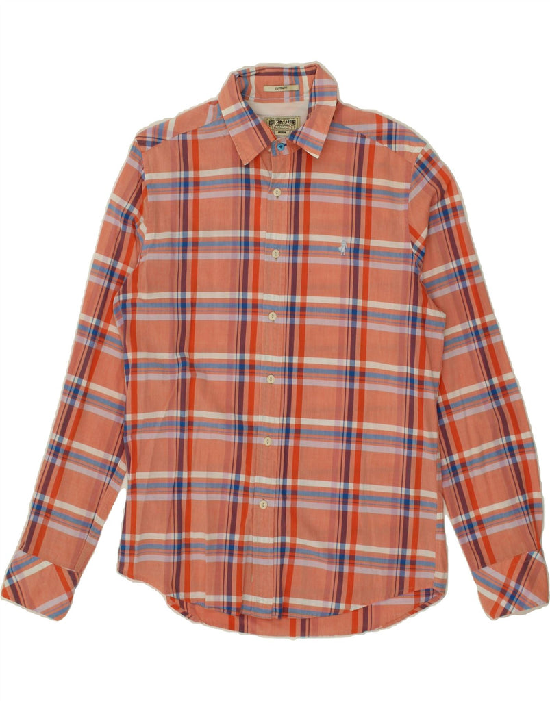 MARLBORO CLASSICS Mens Custom Fit Shirt Medium Pink Check Vintage Marlboro Classics and Second-Hand Marlboro Classics from Messina Hembry 