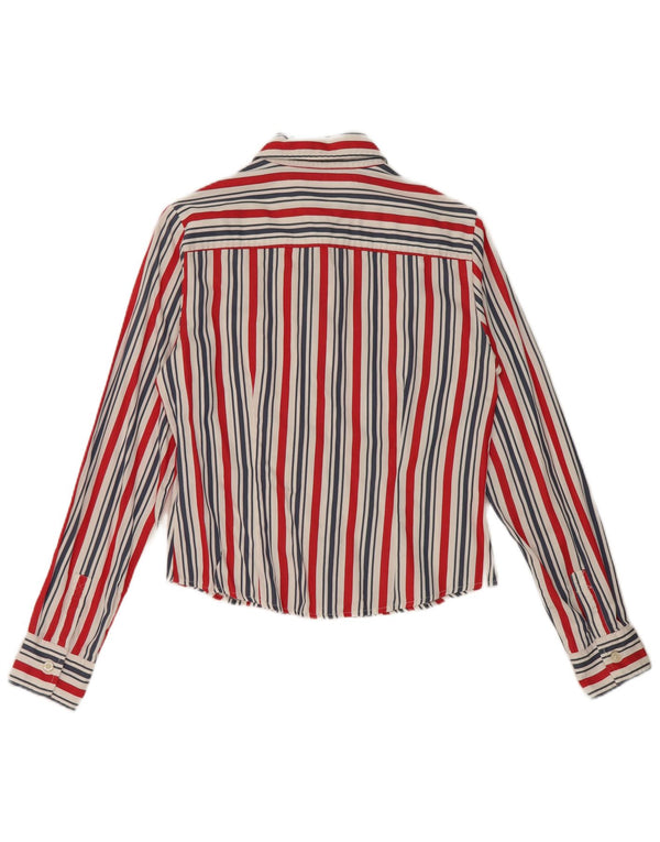 Tommy Hilfiger Womens Shirt US 6 Medium Multicoloured Striped Cotton