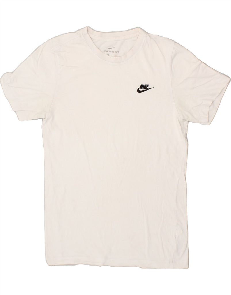 NIKE Mens T-Shirt Top Small White Cotton | Vintage Nike | Thrift | Second-Hand Nike | Used Clothing | Messina Hembry 