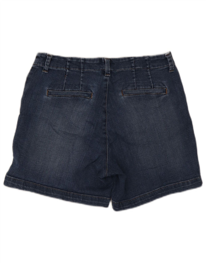 LEE Womens Straight Fit Denim Shorts US 8 Medium W30  Navy Blue Cotton
