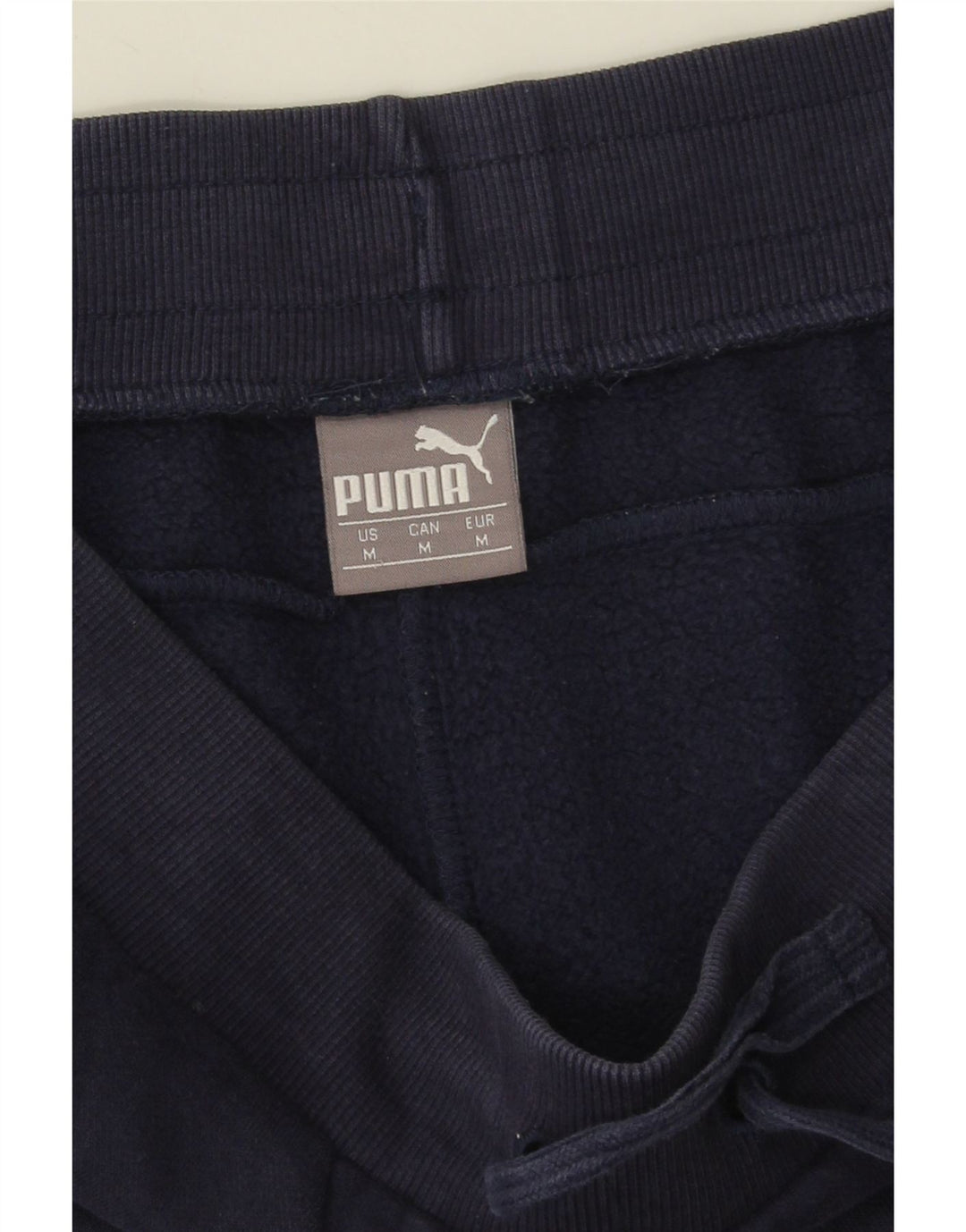 Puma Mens Graphic Tracksuit Trousers Joggers Medium Navy Blue Cotton