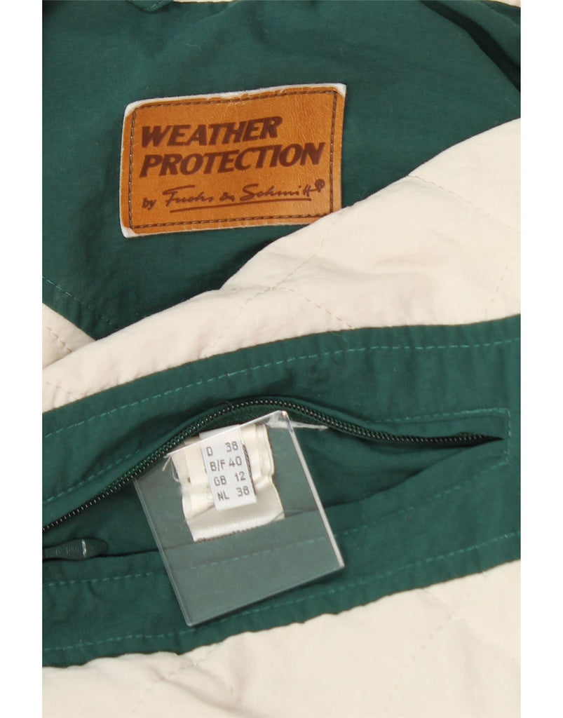 FUCHS & SCHMITT Womens Oversized Windbreaker Coat UK 12 Medium Green Vintage FUCHS & SCHMITT and Second-Hand FUCHS & SCHMITT from Messina Hembry 