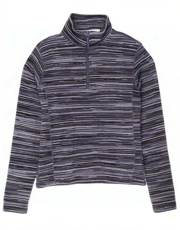 Mountain Warehouse Womens Zip Neck Jumper Sweater UK 10 Small Navy Blue