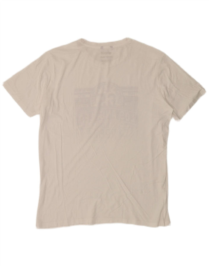 CARRERA Mens Graphic T-Shirt Top Large White