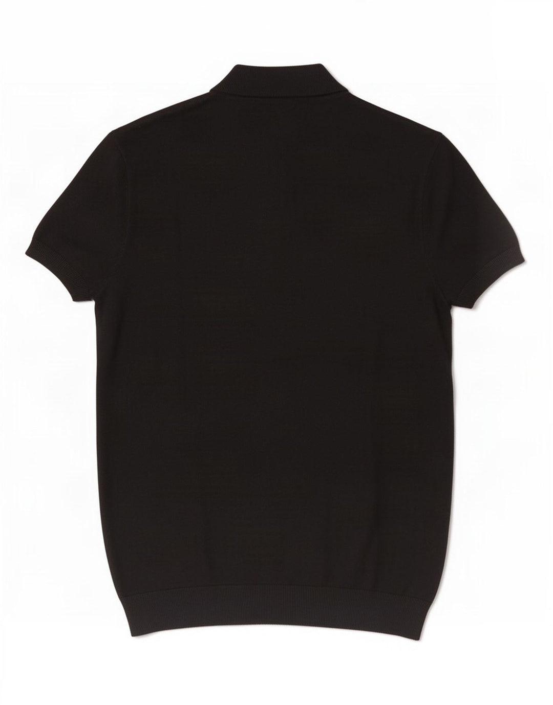Zara Mens Polo Shirt Medium Black Viscose