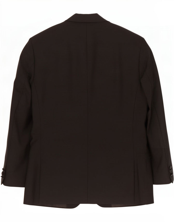 Marks & Spencer Mens 2 Button Blazer Jacket UK 40 Medium Black Polyester