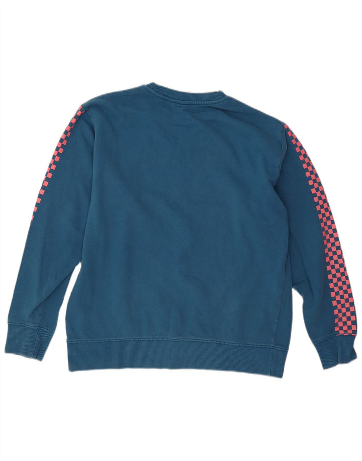 Vans Mens Graphic Sweatshirt Jumper Medium Blue Cotton