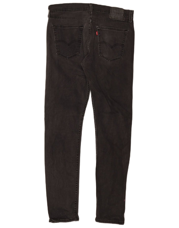 Levi's Mens 512 Slim Tapered Jeans W33 L34 Grey Cotton