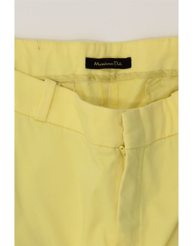 MASSIMO DUTTI Womens Slim Casual Trousers EU 40 Medium W30 L28 Yellow Vintage Massimo Dutti and Second-Hand Massimo Dutti from Messina Hembry 