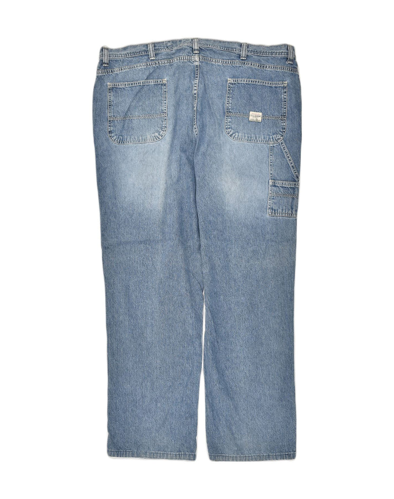 EDDIE BAUER Mens Cargo Straight Jeans W46 L31 Blue Cotton | Vintage Eddie Bauer | Thrift | Second-Hand Eddie Bauer | Used Clothing | Messina Hembry 