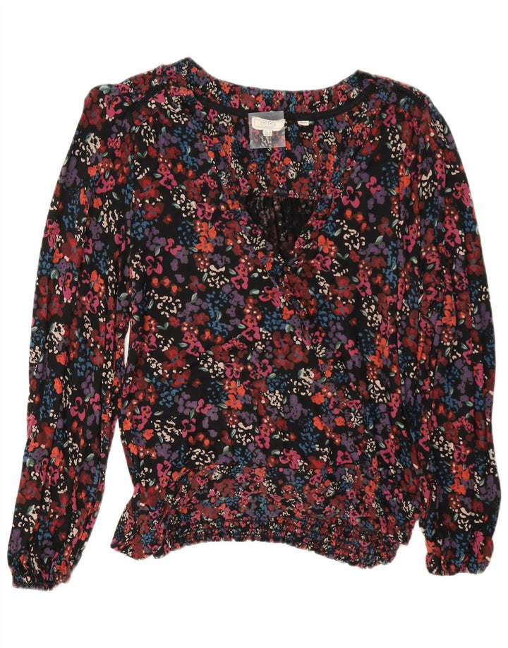Fat Face Womens Long Sleeve Blouse Top UK 12 Medium Multicoloured Floral