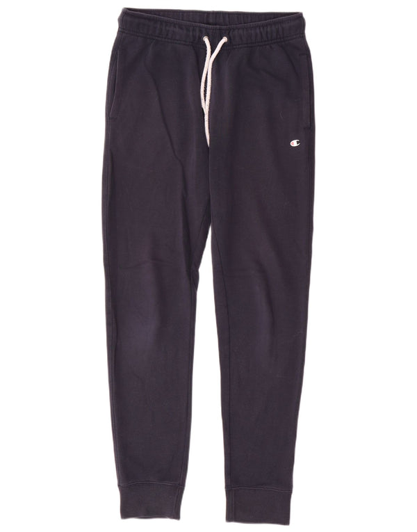 Champion Mens Tracksuit Trousers Joggers Small Navy Blue Cotton