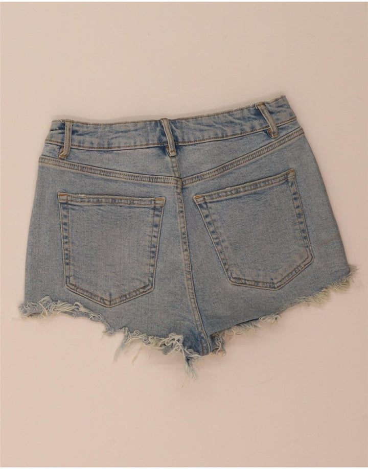 Zara Womens Denim Shorts EU 38 Small W28 Blue