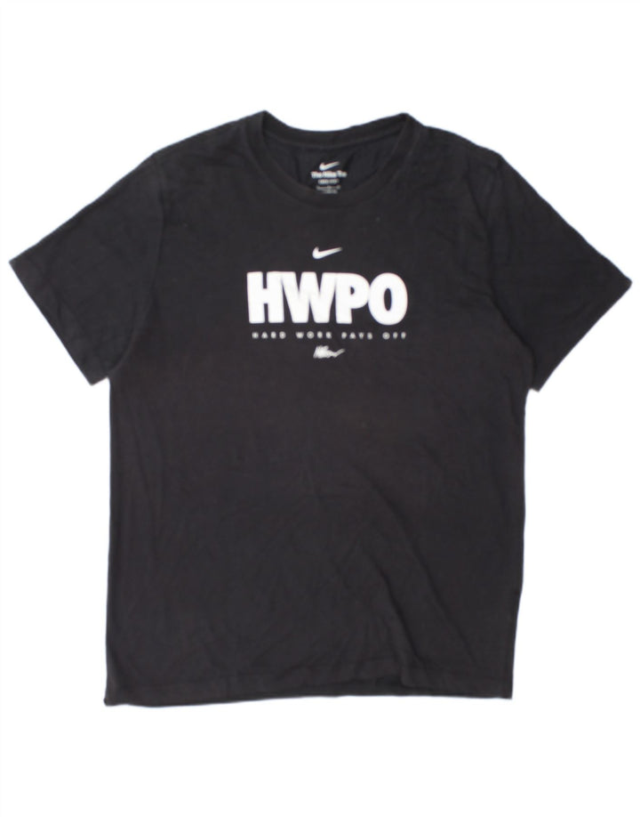 Nike Mens Dri Fit Graphic T-Shirt Top Large Black