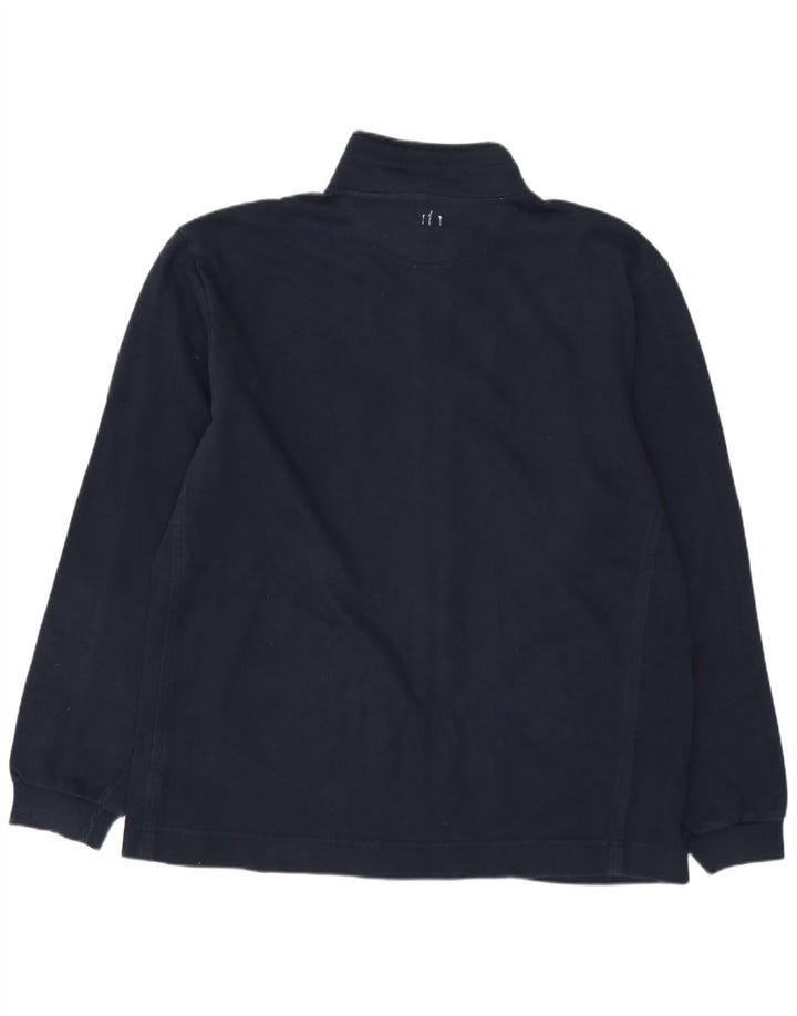 CHAMPION Mens Tracksuit Top Jacket XL Navy Blue Cotton