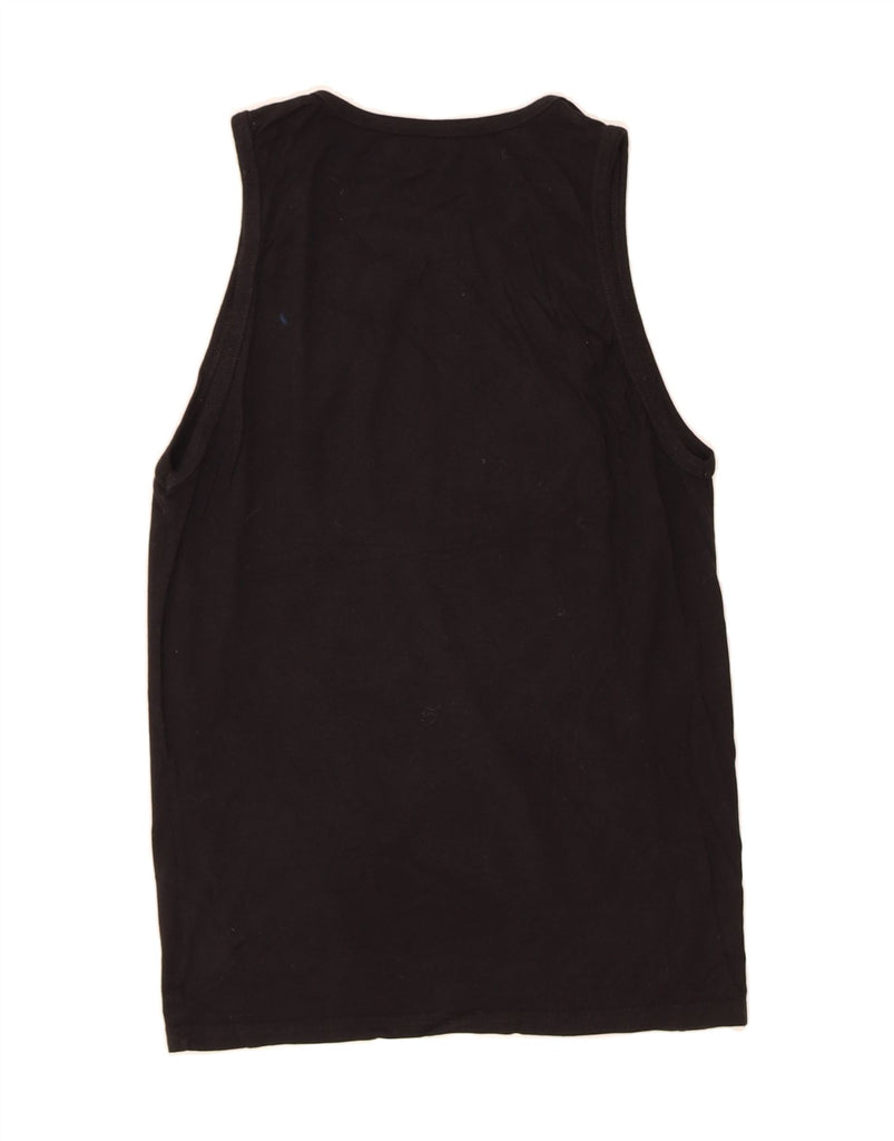 VOLCOM Womens Graphic Vest Top UK 10 Small Black Cotton Vintage Volcom and Second-Hand Volcom from Messina Hembry 