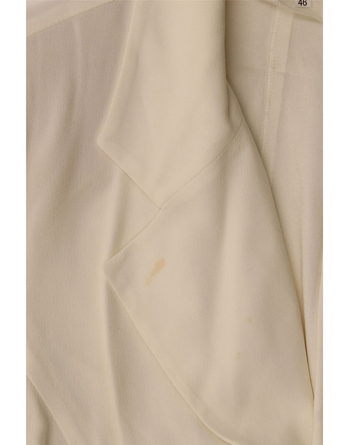 Edward Womens Cardigan Top IT 46  Large Off White Acetate