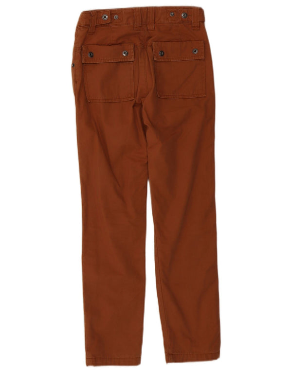 Timberland Boys Straight Casual Trousers 9-10 Years W24 L23 Brown Cotton