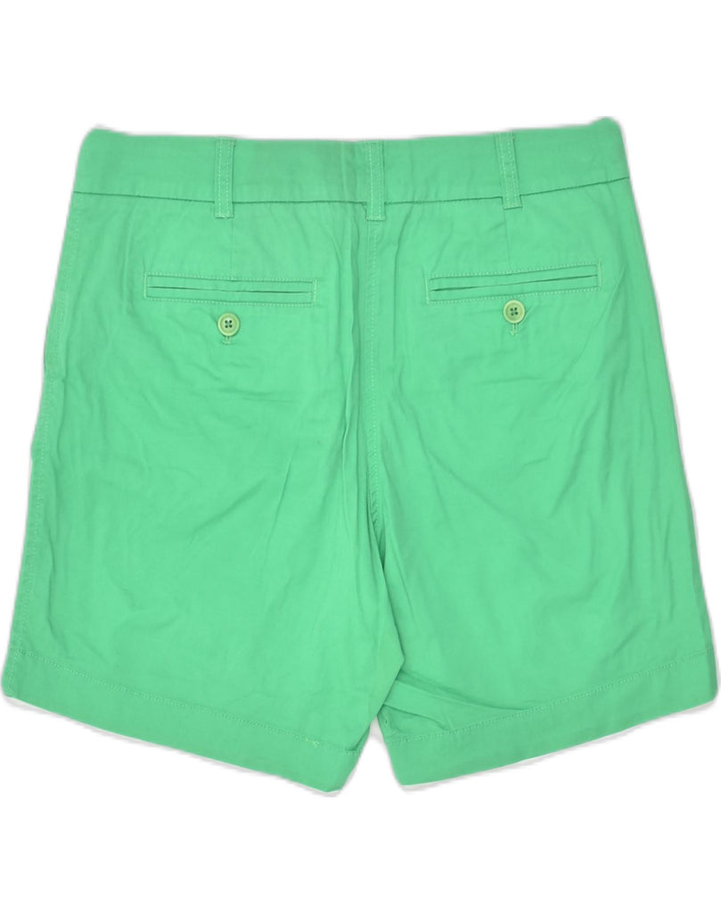 J. CREW Womens Chino Shorts US 6 Medium W32 Green Cotton | Vintage J. Crew | Thrift | Second-Hand J. Crew | Used Clothing | Messina Hembry 