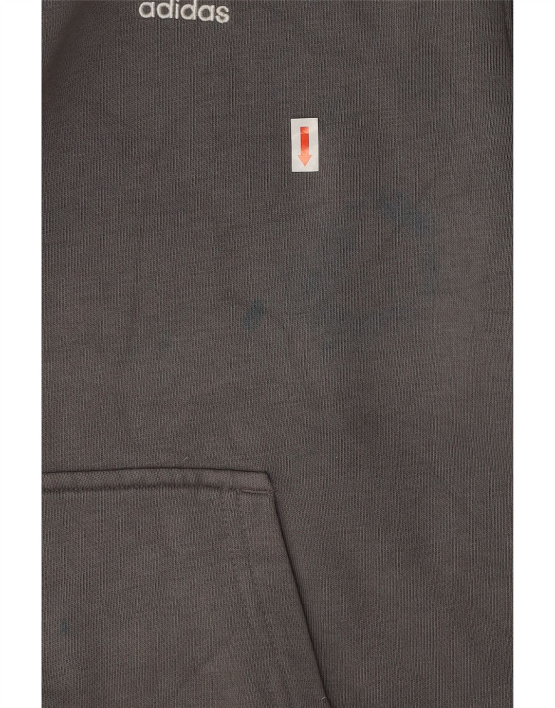 Adidas Mens Hoodie Jumper Small Grey Cotton