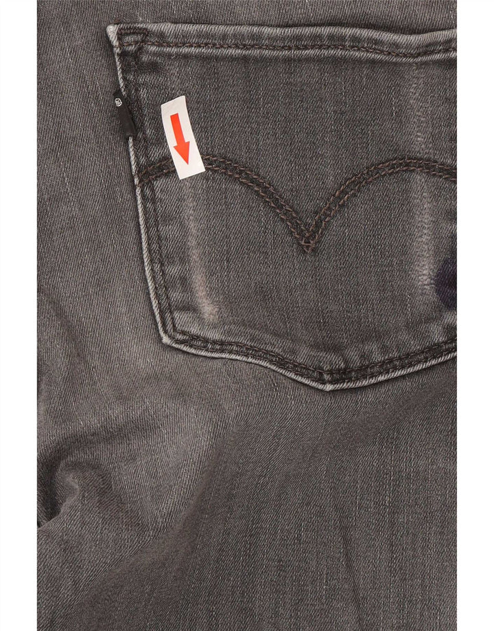 Levi's Womens Skinny Jeans W26 L34 Grey Cotton