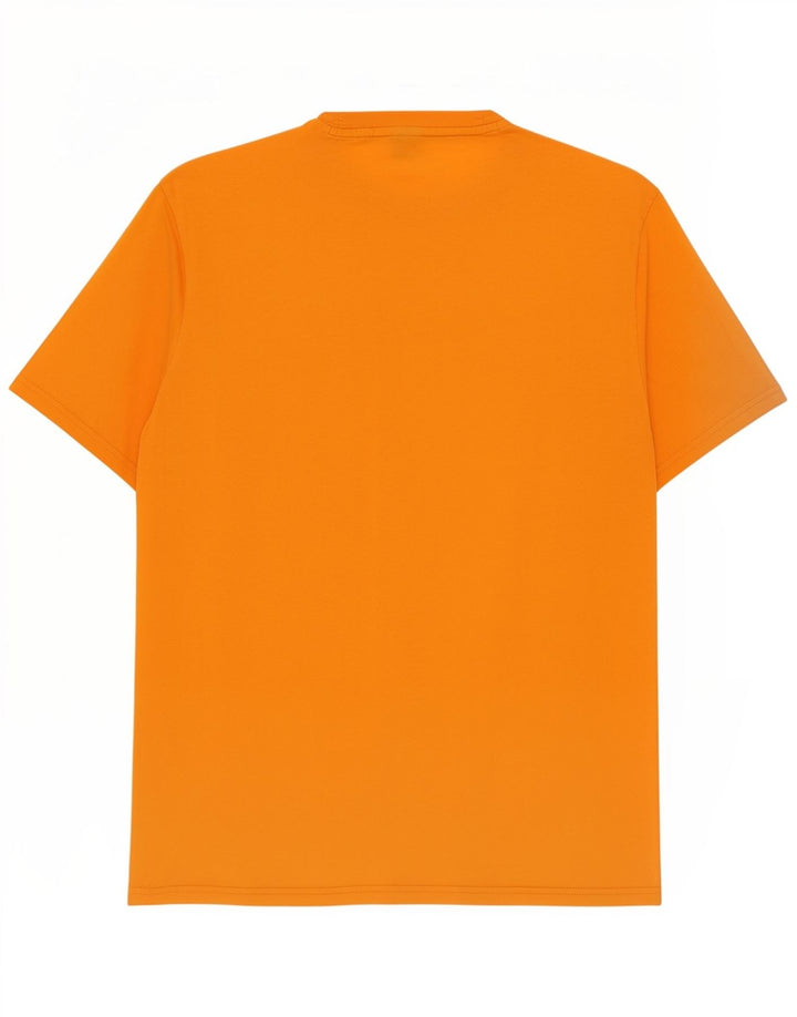 Champion Mens Graphic T-Shirt Top 2XL Orange Cotton