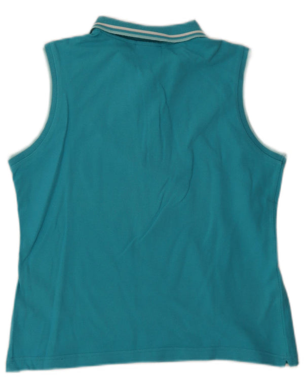 Lotto Womens Sleeveless Polo Shirt UK 18 XL Turquoise