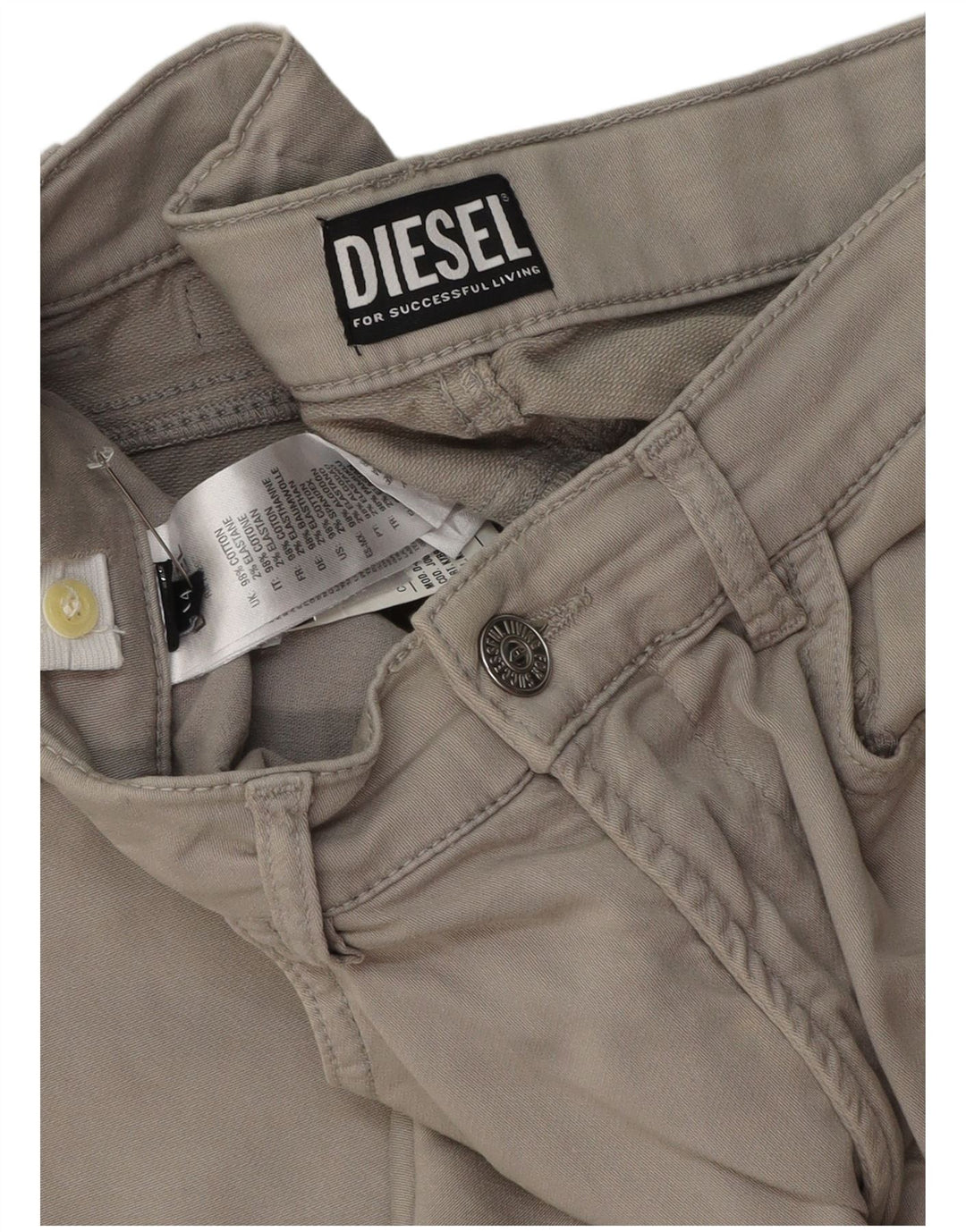 Diesel Boys Casual Shorts 13-14 Years W30 Grey Cotton
