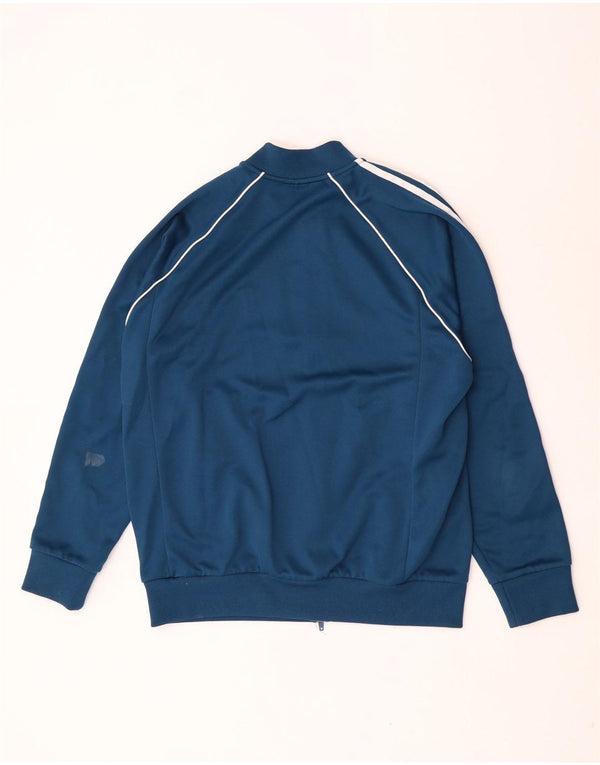 Adidas Mens Retro Tracksuit Top Jacket XL Blue Polyester Sports