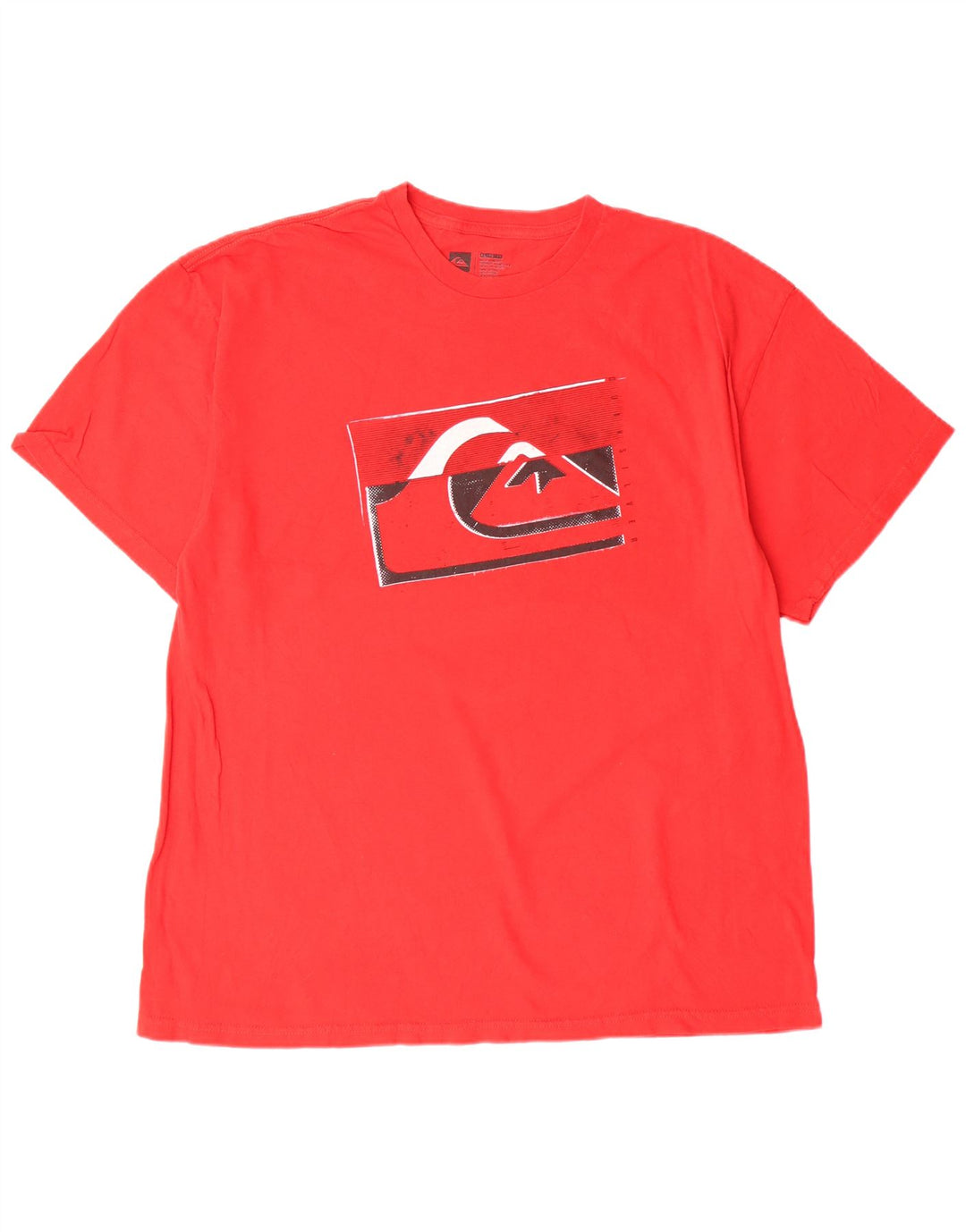 QUIKSILVER Mens Graphic T-Shirt Top XL Red Cotton