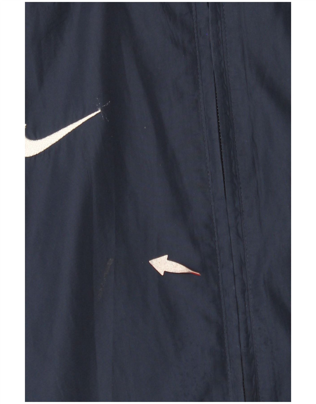 NIKE Girls Storm-Fit Rain Jacket 12-13 Years Large Navy Blue Colourblock