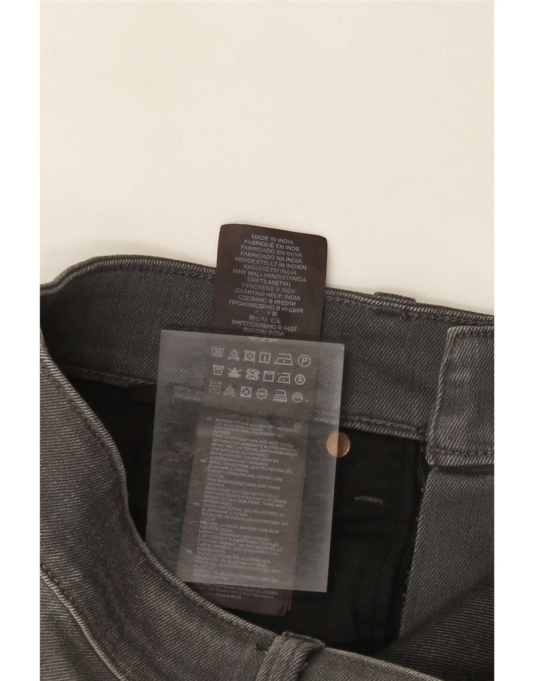 G-Star Mens Revend Distressed Super Slim Jeans W32 L32 Grey Cotton