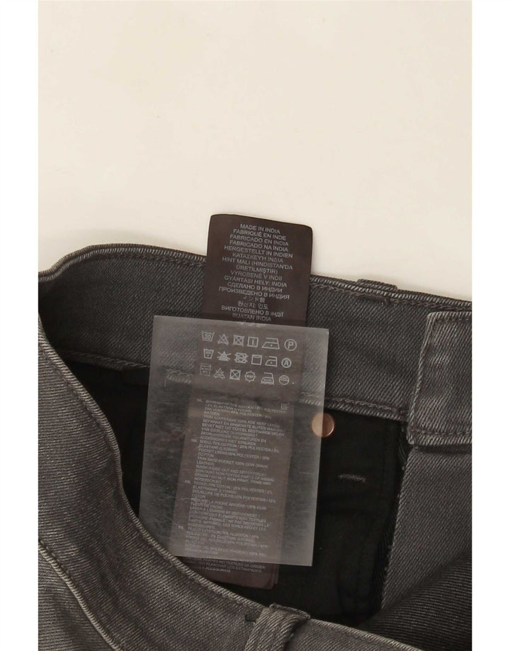 G-Star Mens Revend Distressed Super Slim Jeans W32 L32 Grey Cotton