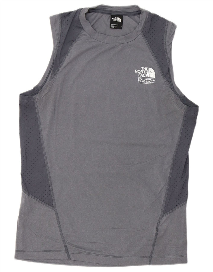 The North Face Mens Graphic Vest Top Small Grey Polyester Sports