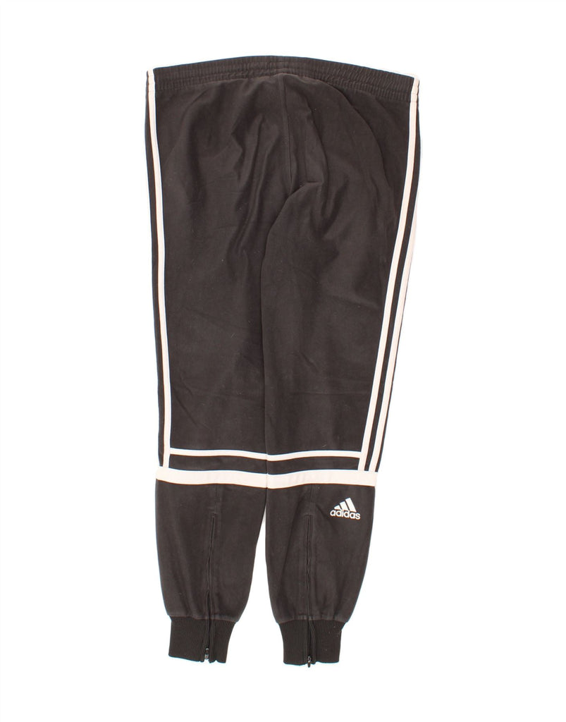 ADIDAS Womens Tracksuit Trousers Joggers UK 14 Medium  Black Cotton Vintage Adidas and Second-Hand Adidas from Messina Hembry 