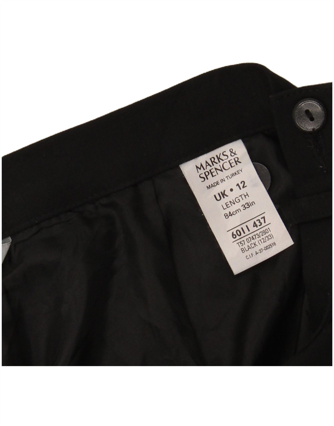 Marks & Spencer Womens Maxi Skirt UK 12 Medium W28  Black Polyester